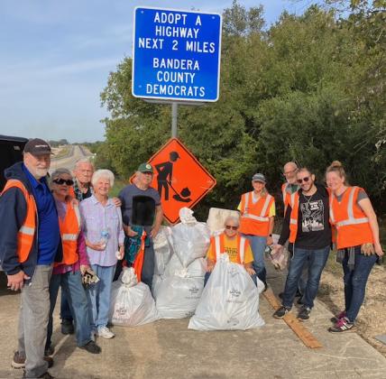 Eleven club members and other volunteers spent the morning collecting twenty bags of trash and litter. Courtesy photo