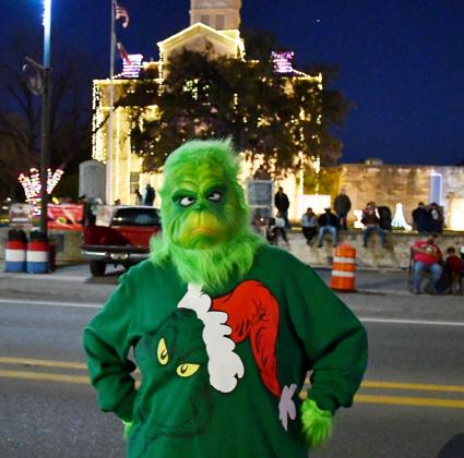Even the Grinch couldn't stay away from the Bandera Christmas Parade. BULLETIN PHOTOS/ Tracy Thayer
