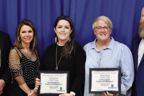 DISTRICT HONORS STAFF, STUDENTS OF MONTH