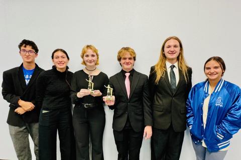 Bandera's UIL qualifiers and competitors from left: Carter Rissmiller, Isabella Chapa, Cassandra Steffler, Micah McCreary, Steven Koonce and Ryleigh Laine. Courtesy Photo 