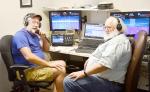 Joe Craft and Dave Kleeber demonstrate the operation of ham radios at the recently opened Hill Country Amateur Radio Club’s new communications center in Kerrville earlier this month. BULLETIN PHOTO/Tracy Thayer