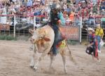 Bull riding was one of the events at last weekend’s Riding on Faith Rodeo, which is usually held every Friday and Saturday throughout the summer. Visit our Facebook for a gallery of photos from last Friday’s rodeo. BULLETIN PHOTO/ Chuck McCollough