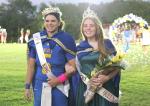 Homecoming King Nathaniel Jesus Aguilar and Homecoming Queen Hailey Madison Grassie